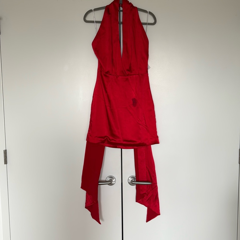 Elliatt Halter Dress with long shawl